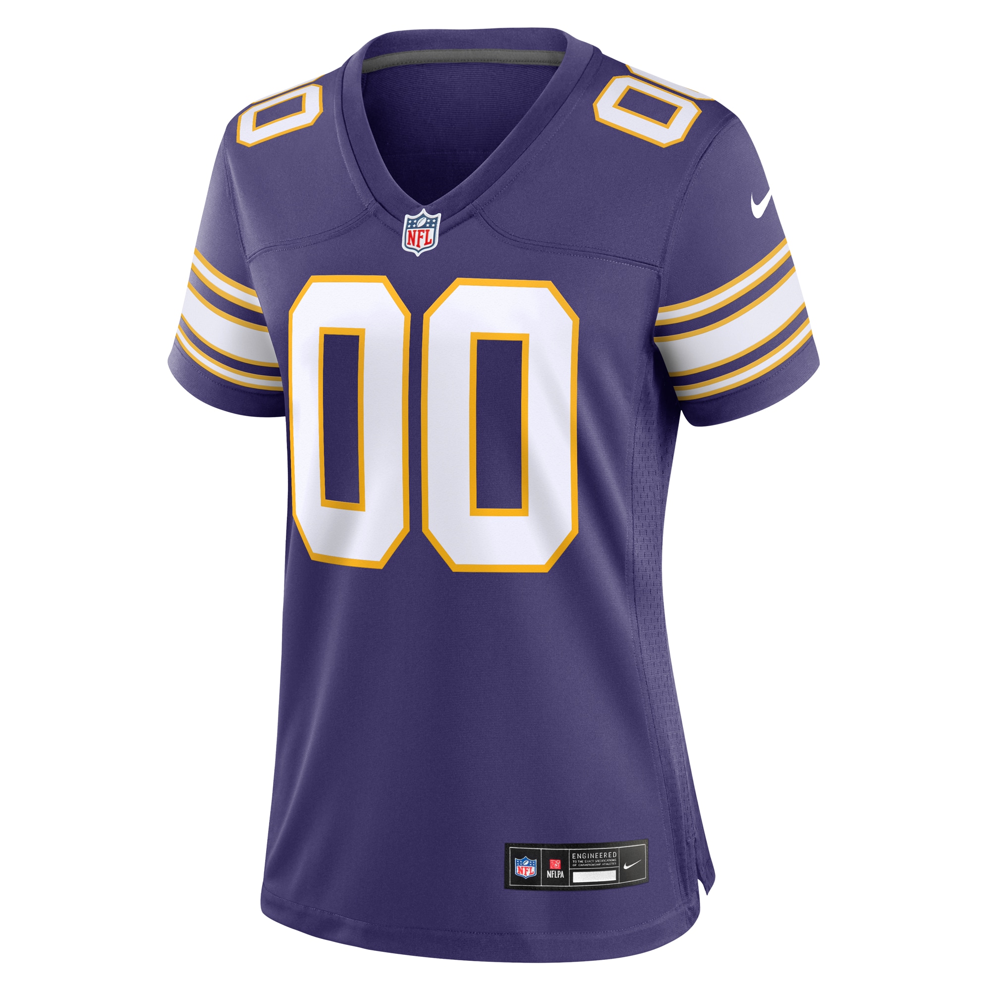 Women's Minnesota Vikings Purple Classic Custom Game Jersey JS4072 nicesnker - Image 2