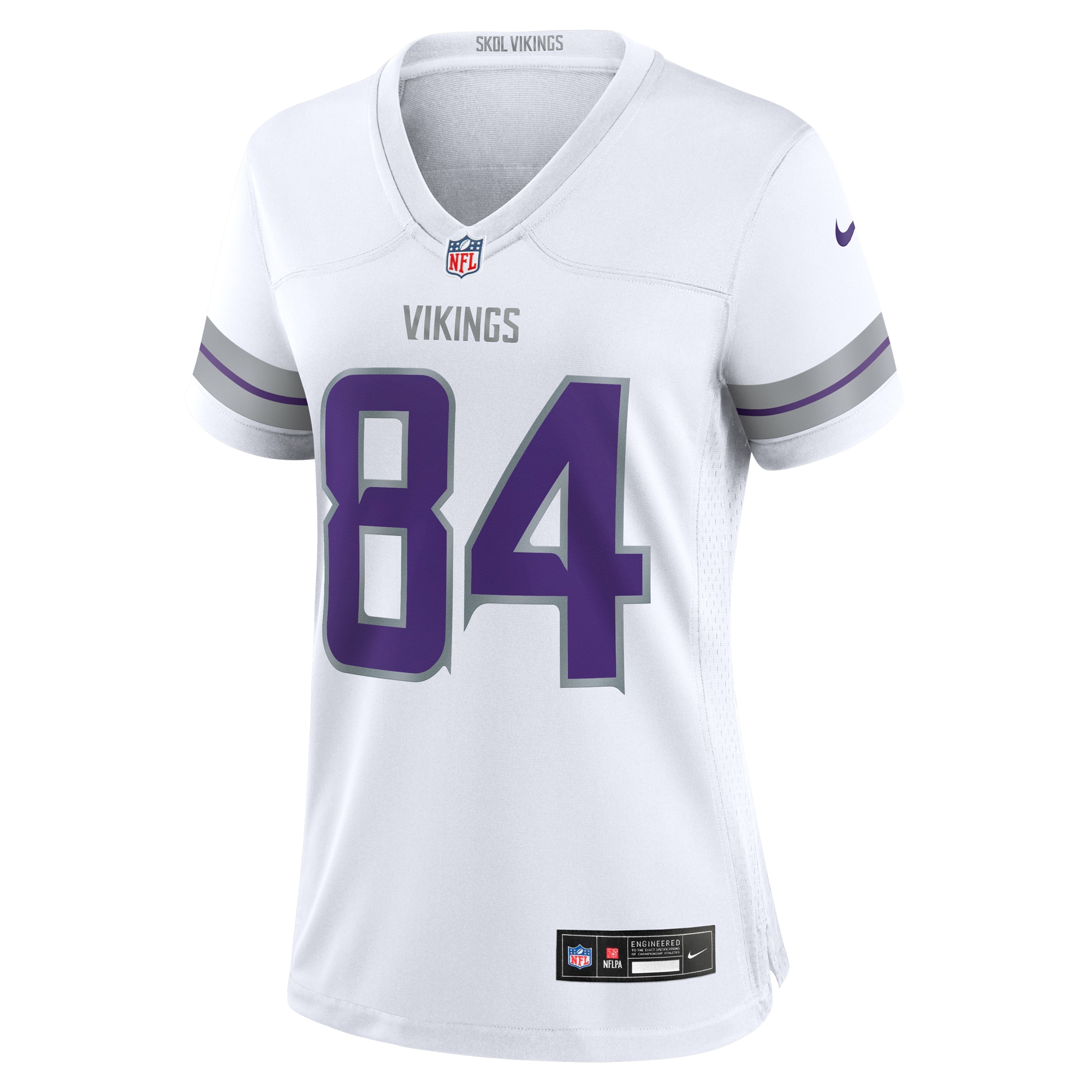 Women's Minnesota Vikings Randy Moss White Alternate Retired Player Game Jersey JS5035 nicesnker - Image 2