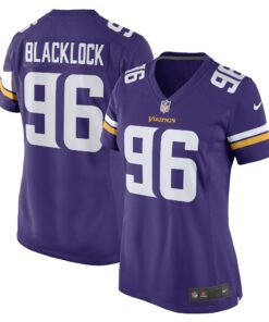 Women's Minnesota Vikings Ross Blacklock Purple Game Player Jersey JS3323 nicesnker
