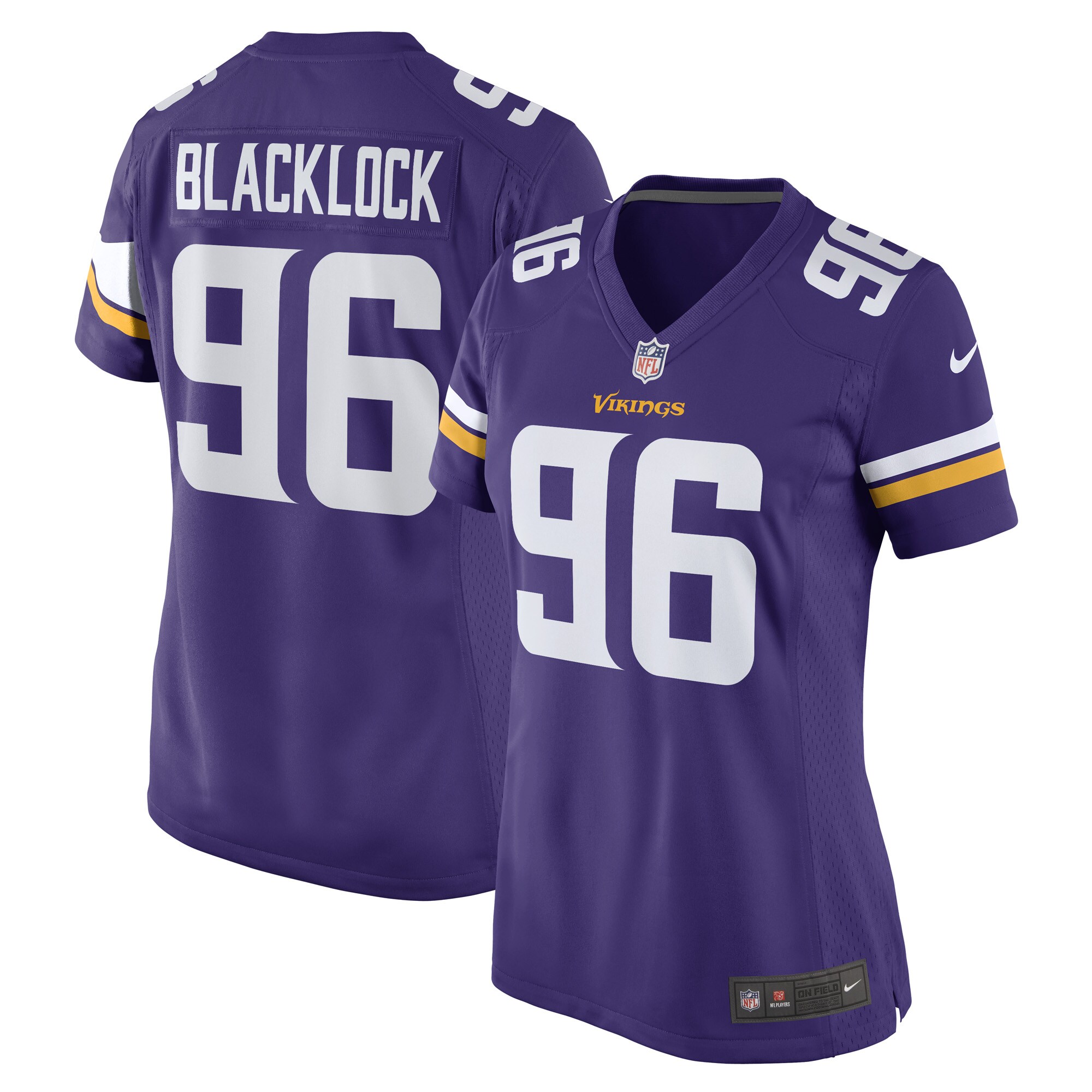 Women's Minnesota Vikings Ross Blacklock Purple Game Player Jersey JS3323 nicesnker