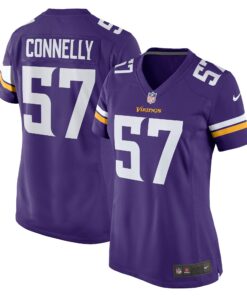 Women's Minnesota Vikings Ryan Connelly Purple Game Jersey JS7480 nicesnker