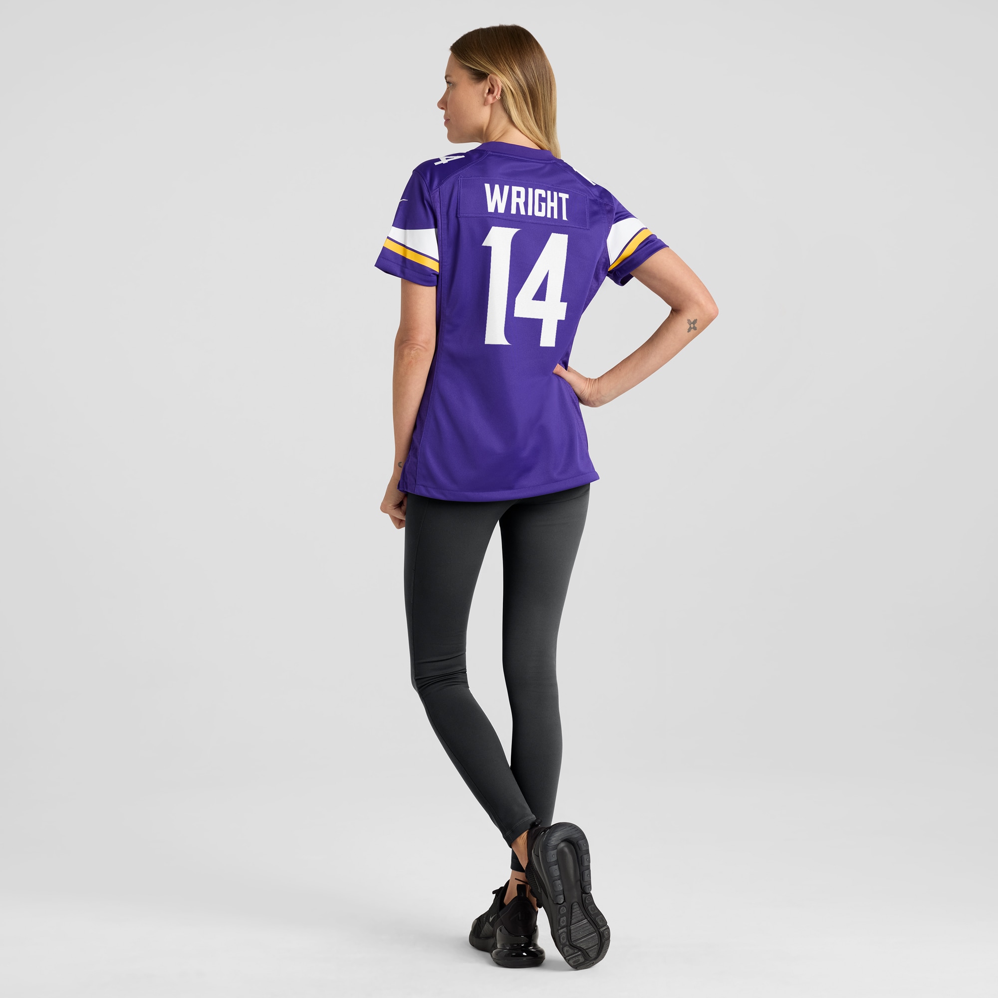Women's Minnesota Vikings Ryan Wright Purple Game Player Jersey JS6474 nicesnker - Image 5