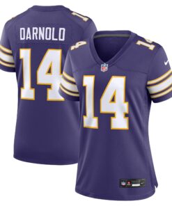 Women's Minnesota Vikings Sam Darnold Purple Alternate Game Jersey JS4191 nicesnker