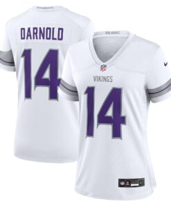 Women's Minnesota Vikings Sam Darnold White Alternate Game Player Jersey JS8672 nicesnker