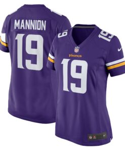 Women's Minnesota Vikings Sean Mannion Purple Game Jersey JS9129 nicesnker