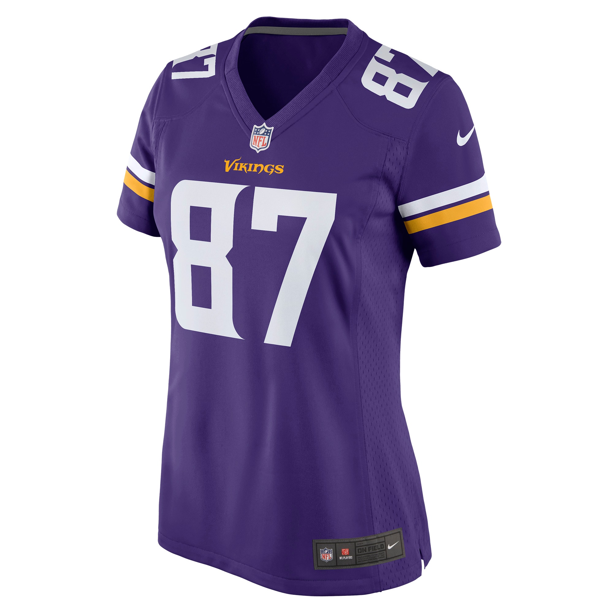 Women's Minnesota Vikings T.J. Hockenson Purple Game Player Jersey JS4347 nicesnker - Image 2
