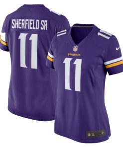 Women's Minnesota Vikings Trent Sherfield Sr. Purple Game Jersey JS1323 nicesnker