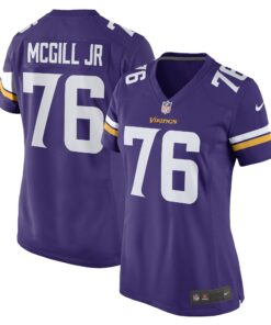 Women's Minnesota Vikings T.Y. McGill Jr. Purple Game Player Jersey JS7273 nicesnker