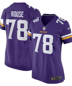 Women's Minnesota Vikings Walter Rouse Purple Game Jersey JS3350 nicesnker