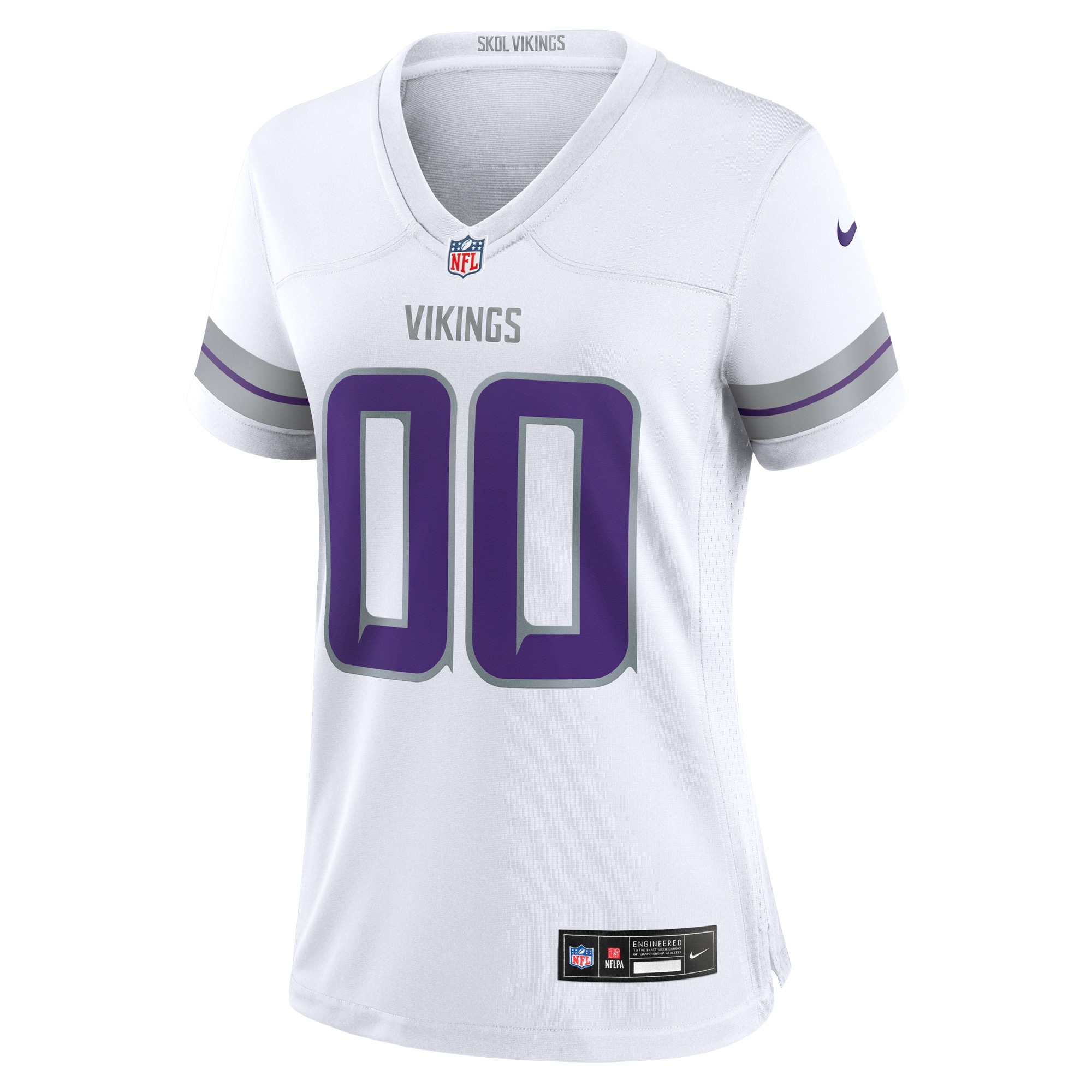 Women's Minnesota Vikings White Alternate Custom Game Jersey JS7787 nicesnker - Image 2