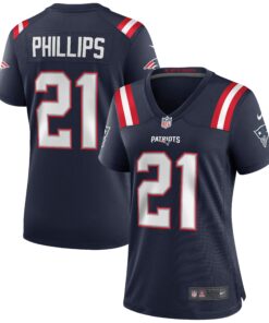 Women's New England Patriots Adrian Phillips Navy Game Jersey JS6097 nicesnker