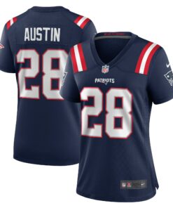 Women's New England Patriots Alex Austin Navy Game Jersey JS7021 nicesnker