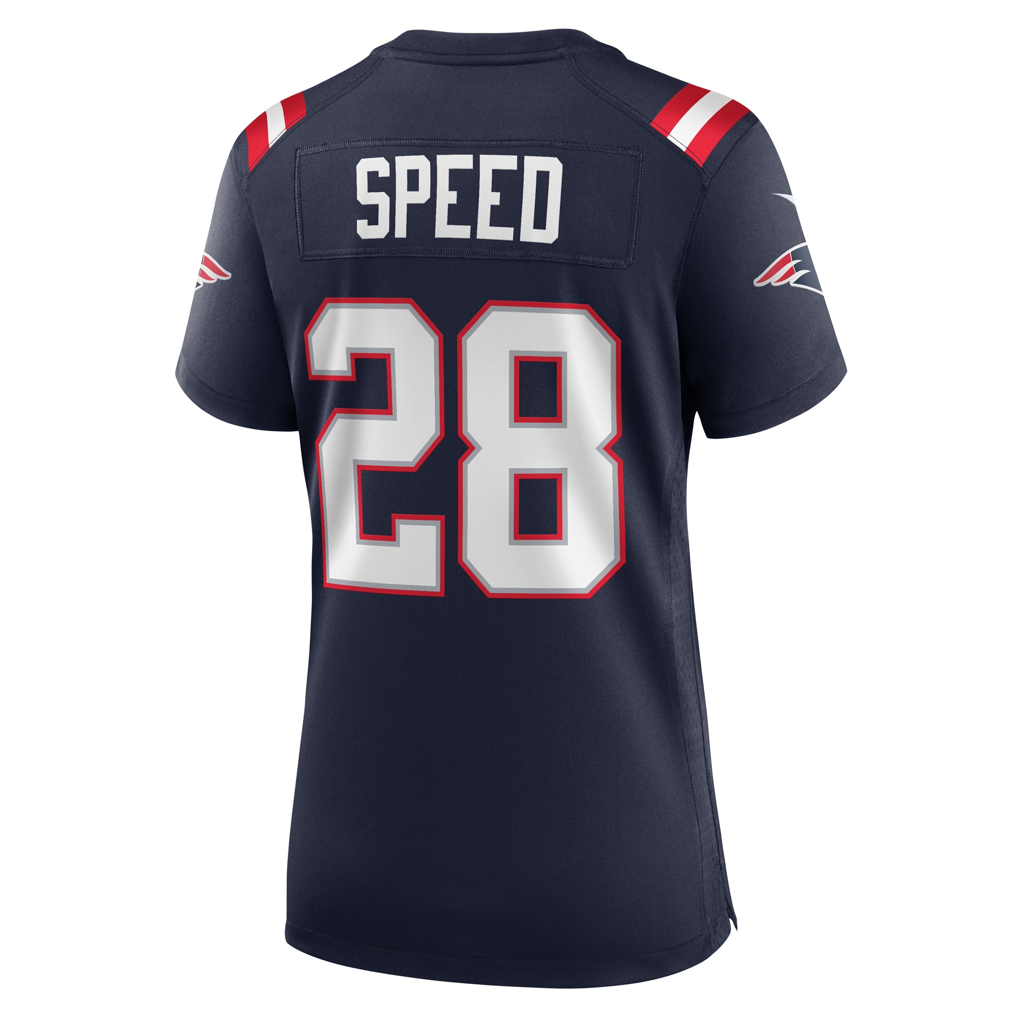 Women's New England Patriots Ameer Speed Navy Team Game Jersey JS4145 nicesnker - Image 3
