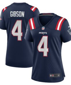 Women's New England Patriots Antonio Gibson Navy Game Jersey JS9088 nicesnker