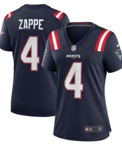 Women's New England Patriots Bailey Zappe Navy Game Player Jersey JS5797 nicesnker