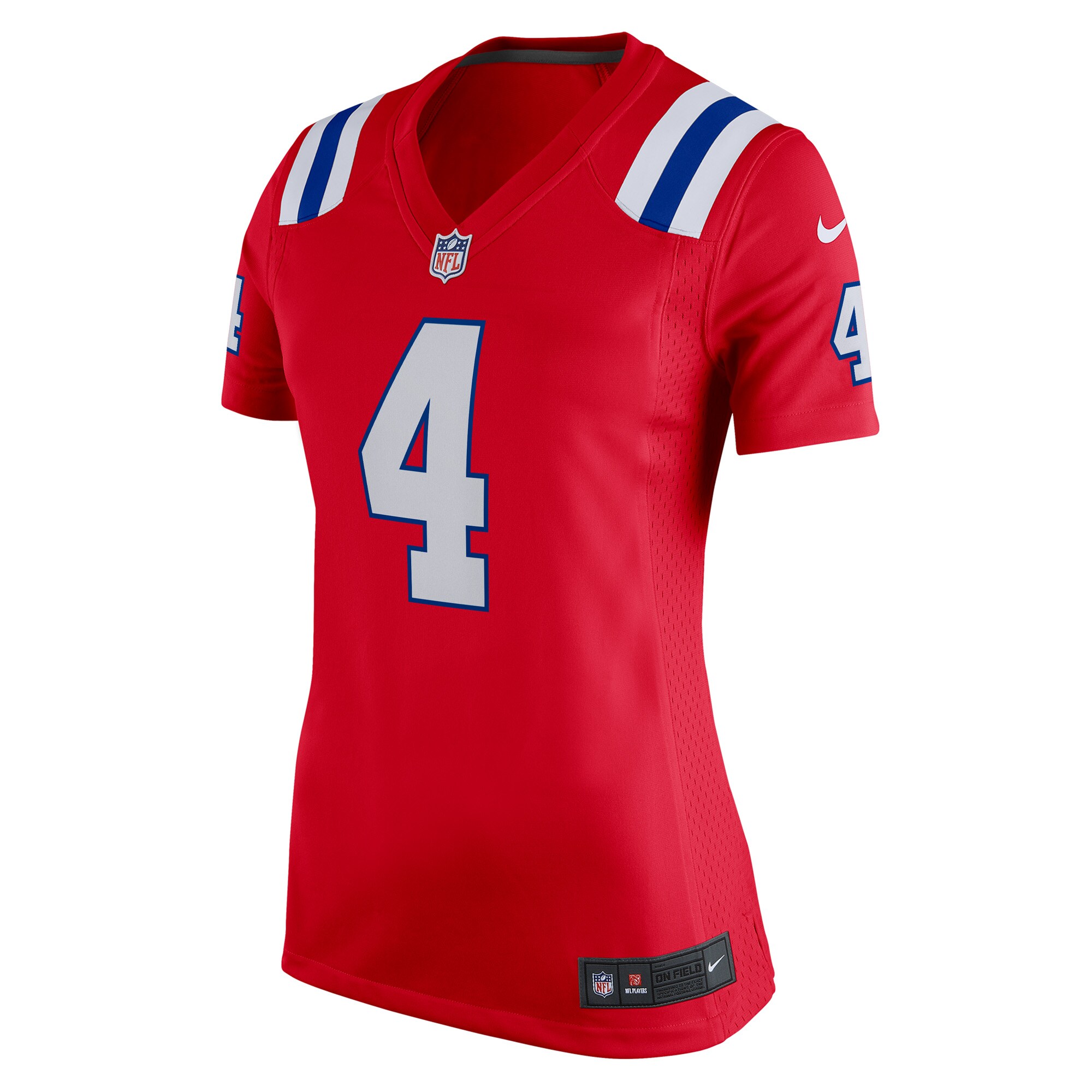 Women's New England Patriots Bailey Zappe Red Alternate Game Player Jersey JS5151 nicesnker - Image 2