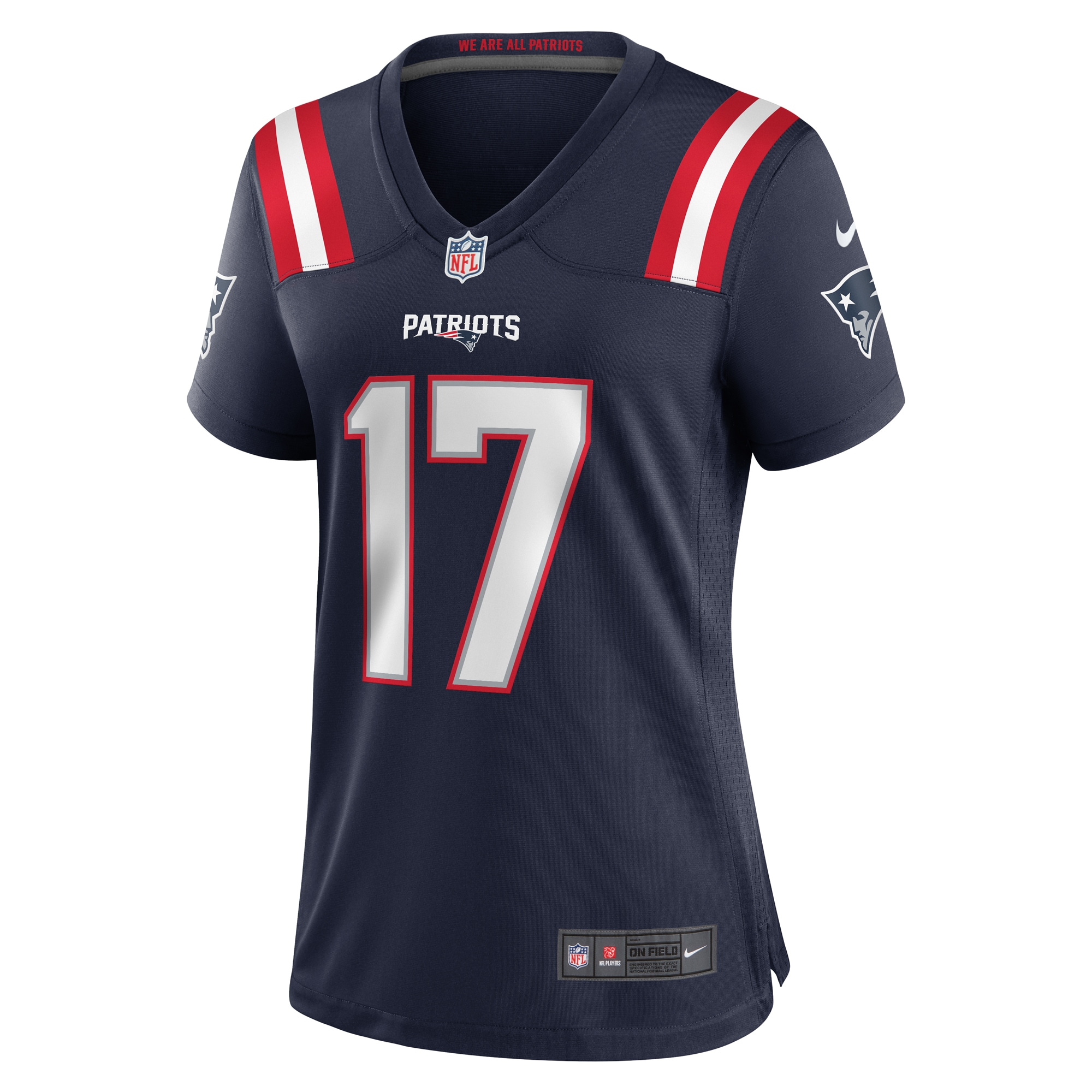 Women's New England Patriots Bryce Baringer Navy Team Game Jersey JS4757 nicesnker - Image 2
