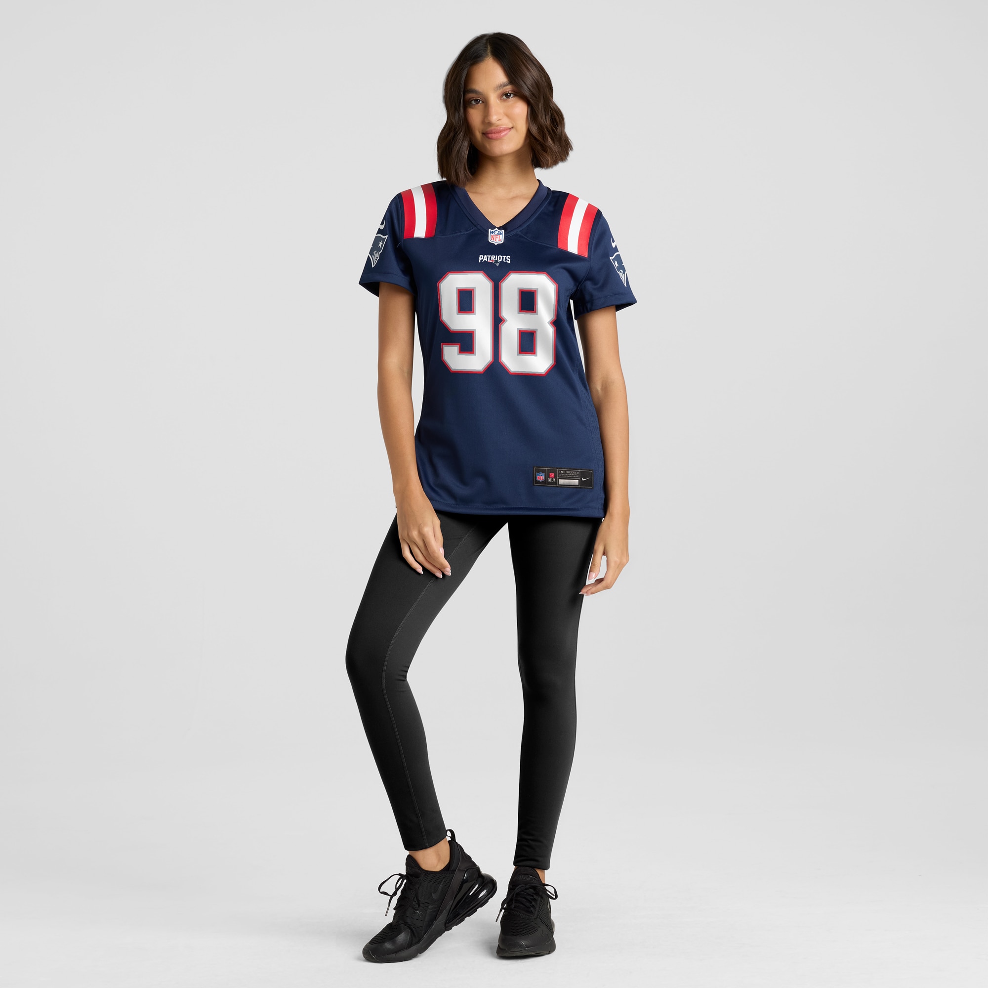 Women's New England Patriots Carl Davis Jr. Navy Game Player Jersey JS2569 nicesnker - Image 4