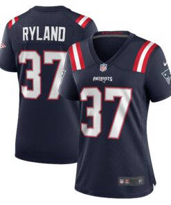 Women's New England Patriots Chad Ryland Navy Team Game Jersey JS9012 nicesnker