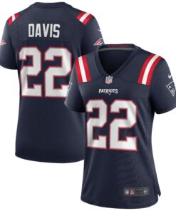 Women's New England Patriots Cody Davis Navy Game Jersey JS7445 nicesnker