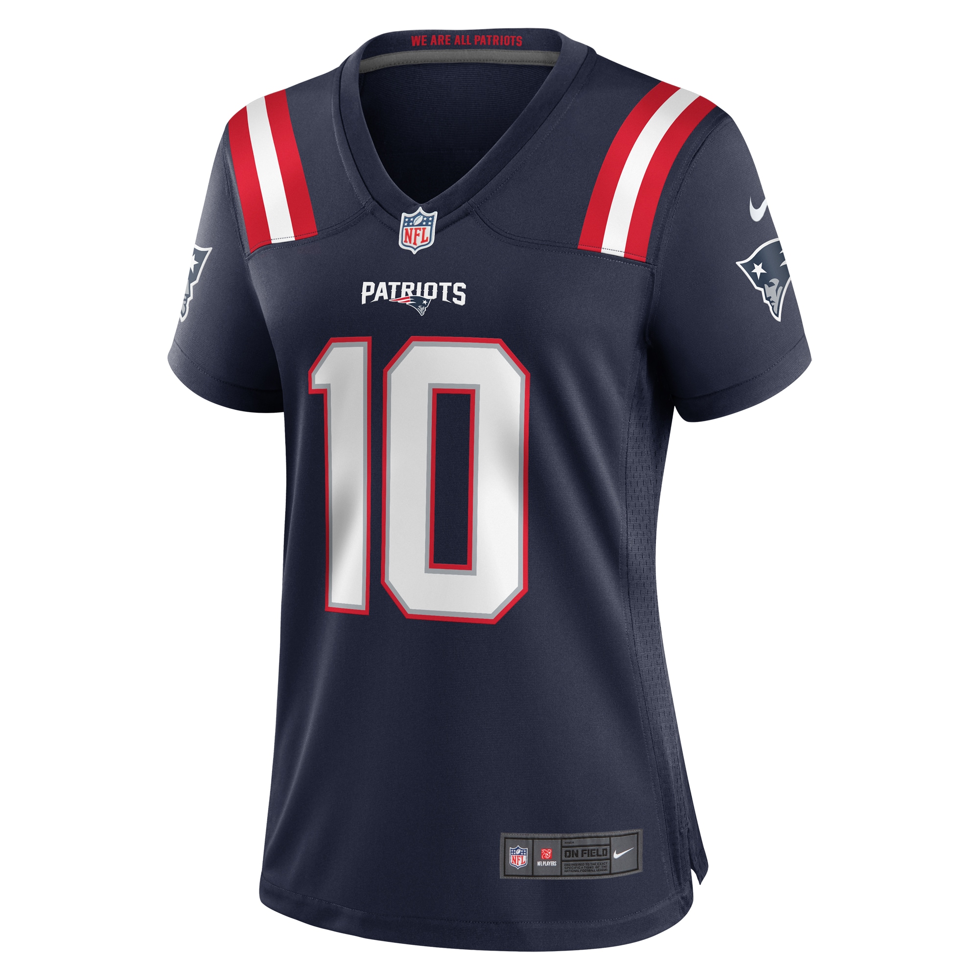 Women's New England Patriots Drake Maye Navy Player Game Jersey JS9565 nicesnker - Image 2