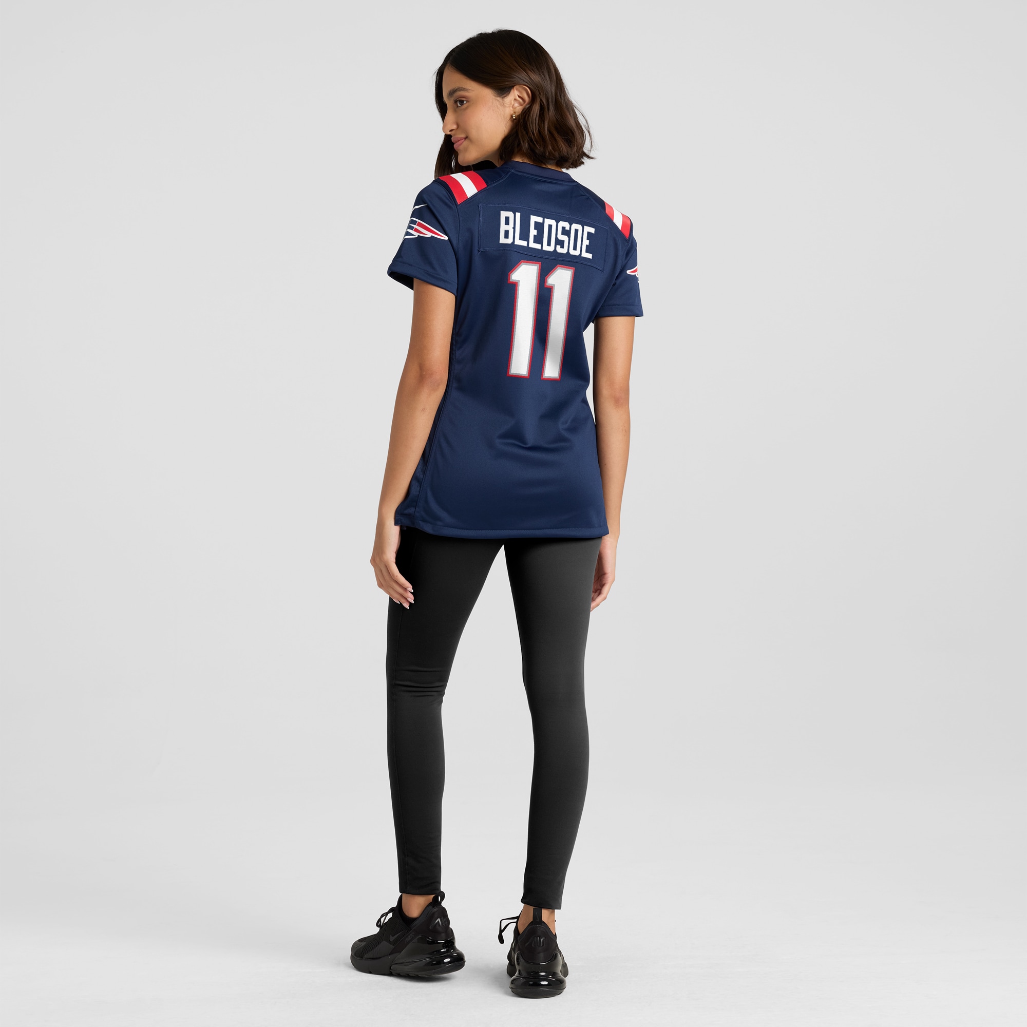 Women's New England Patriots Drew Bledsoe Navy Game Retired Player Jersey JS2953 nicesnker - Image 5
