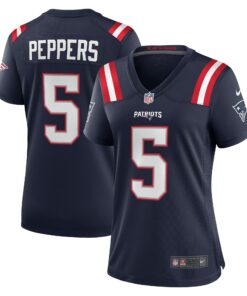Women's New England Patriots Jabrill Peppers Navy Game Player Jersey JS2209 nicesnker