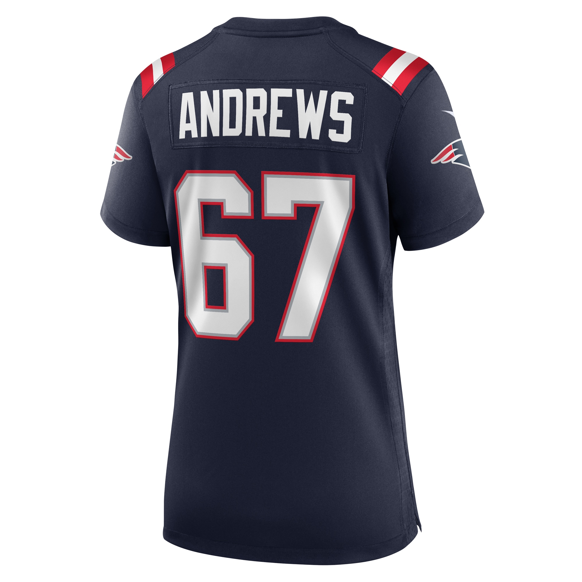 Women's New England Patriots Jake Andrews Navy Team Game Jersey JS9201 nicesnker - Image 3