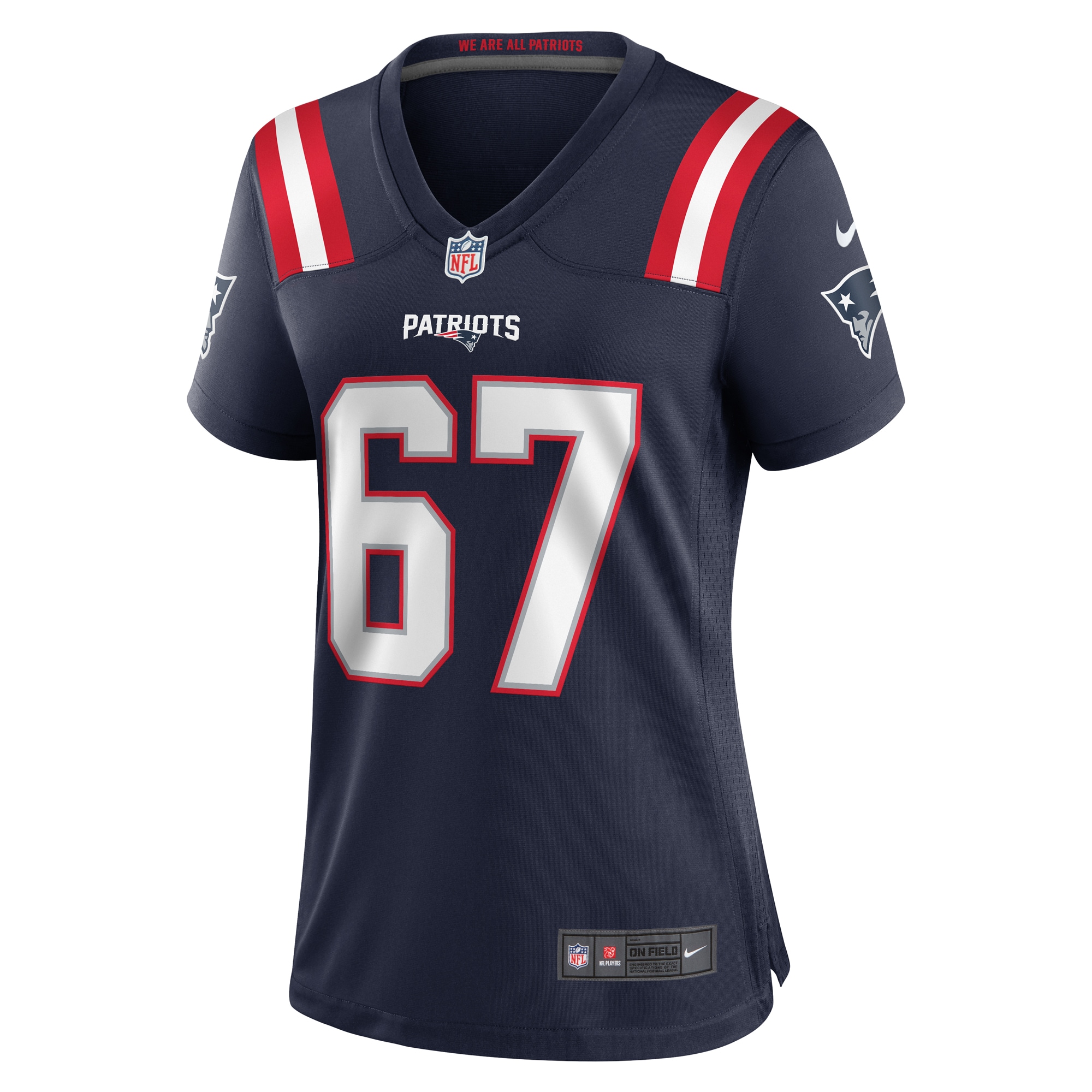 Women's New England Patriots Jake Andrews Navy Team Game Jersey JS9201 nicesnker - Image 2