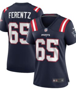 Women's New England Patriots James Ferentz Navy Game Jersey JS8950 nicesnker