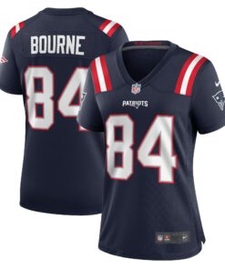 Women's New England Patriots Kendrick Bourne Navy Game Jersey JS1552 nicesnker
