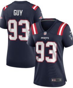 Women's New England Patriots Lawrence Guy Navy Game Jersey JS9730 nicesnker