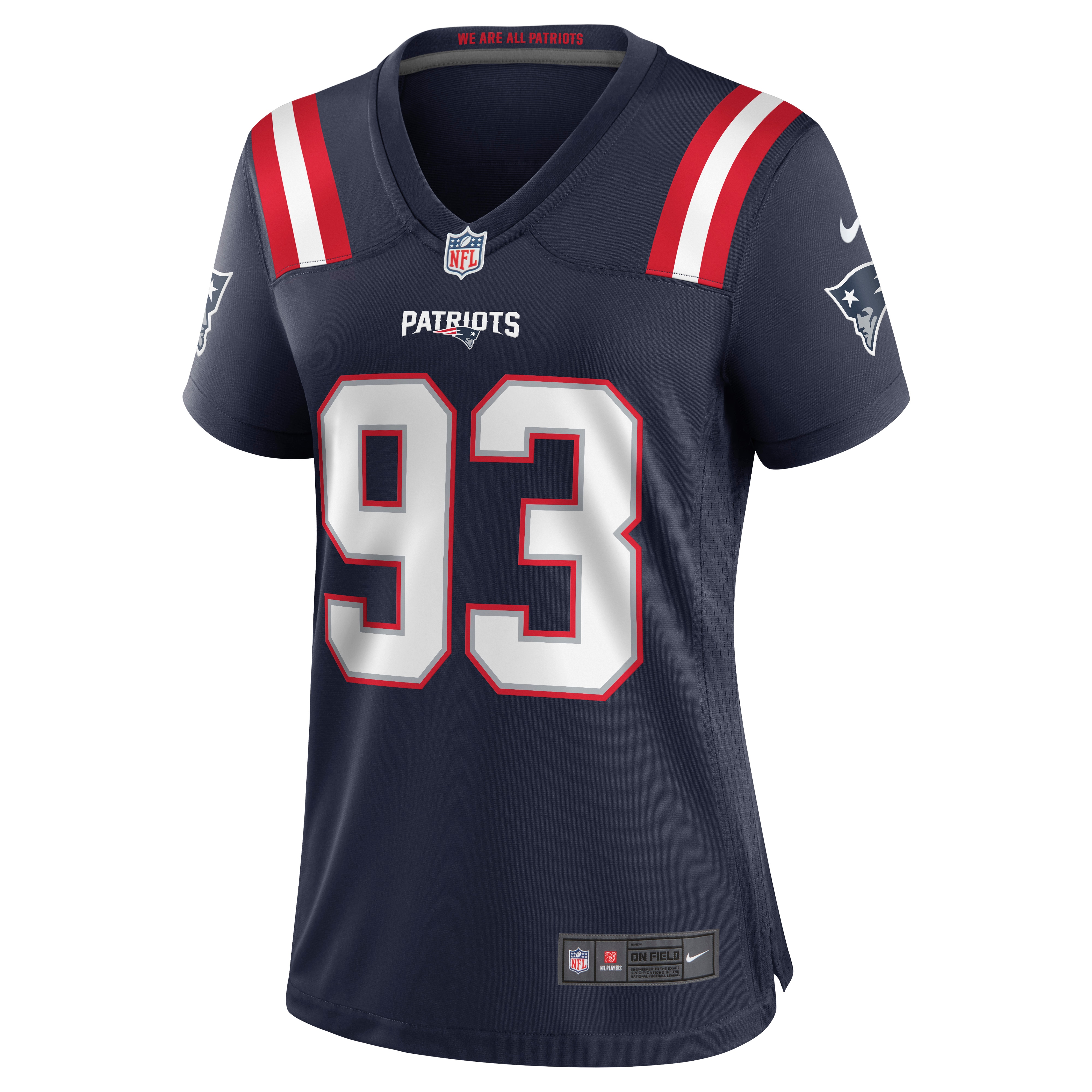Women's New England Patriots Lawrence Guy Navy Game Jersey JS9730 nicesnker - Image 2