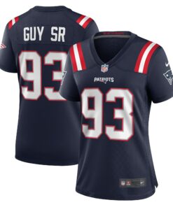 Women's New England Patriots Lawrence Guy Navy Team Game Jersey JS4096 nicesnker