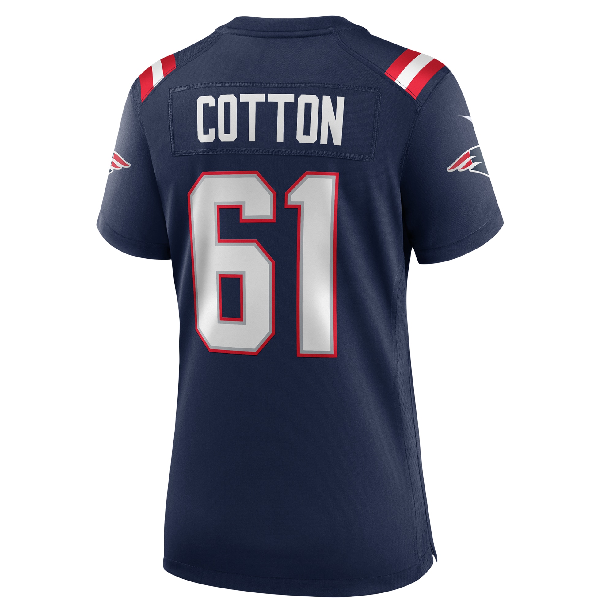Women's New England Patriots Lester Cotton Sr. Navy Team Game Jersey JS3019 nicesnker - Image 3