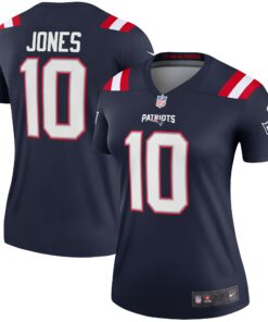 Women's New England Patriots Mac Jones Navy Legend Player Performance Top JS2281 nicesnker