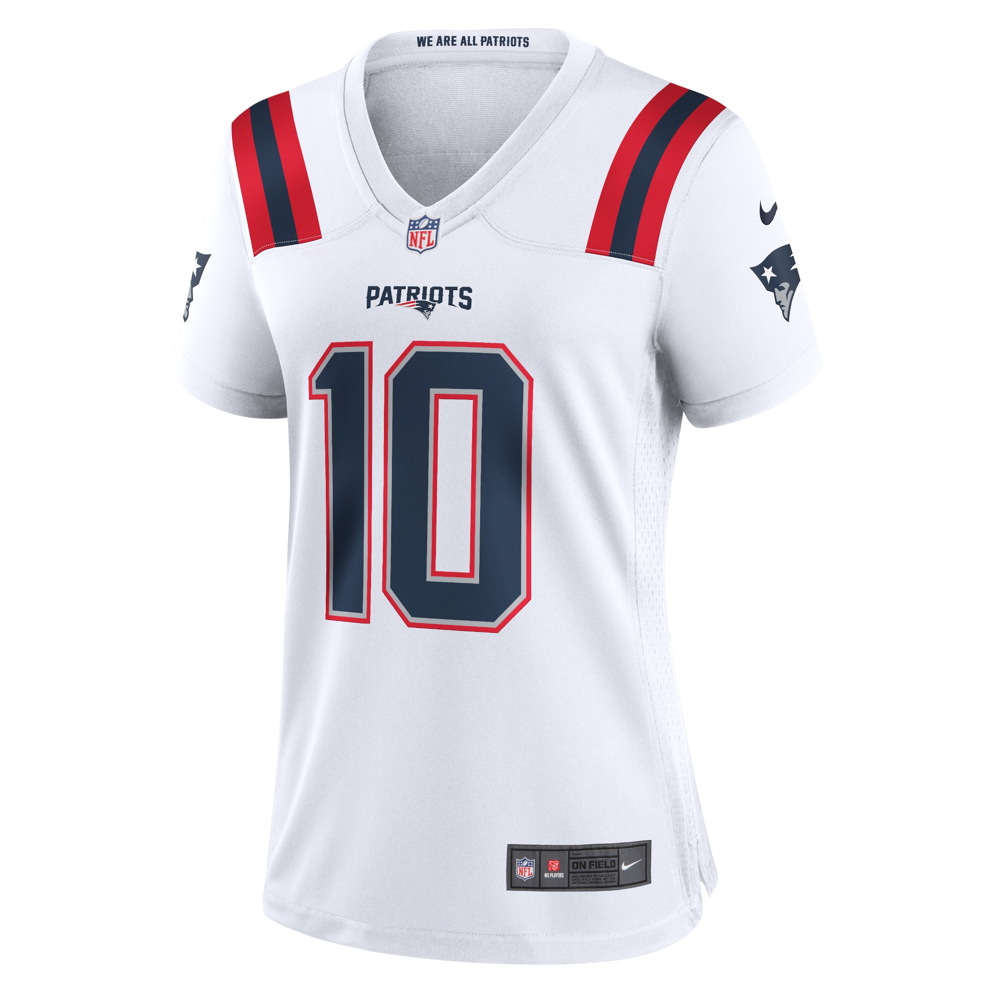 Women's New England Patriots Mac Jones White Game Jersey JS8167 nicesnker - Image 2