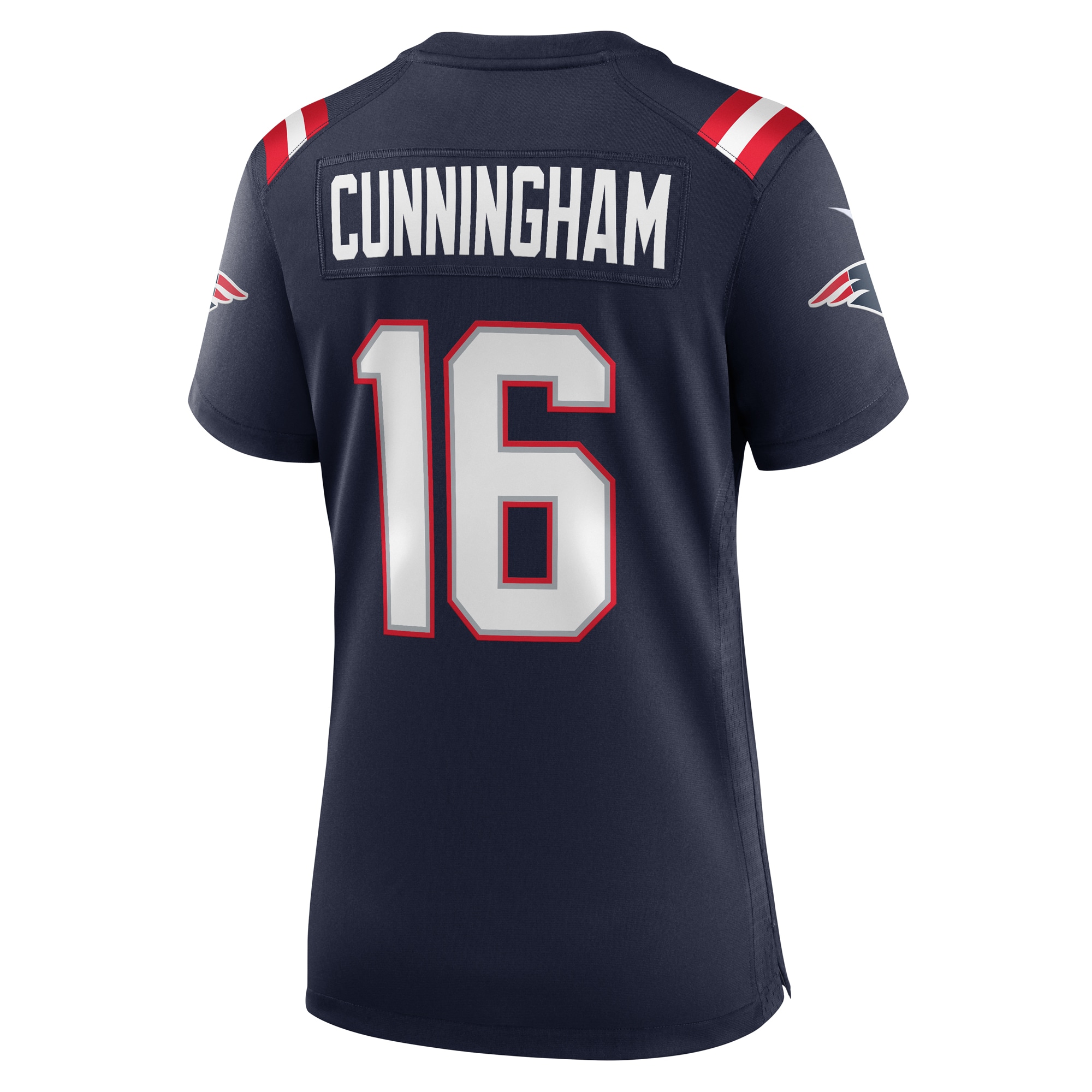 Women's New England Patriots Malik Cunningham Navy Team Game Jersey JS8696 nicesnker - Image 3