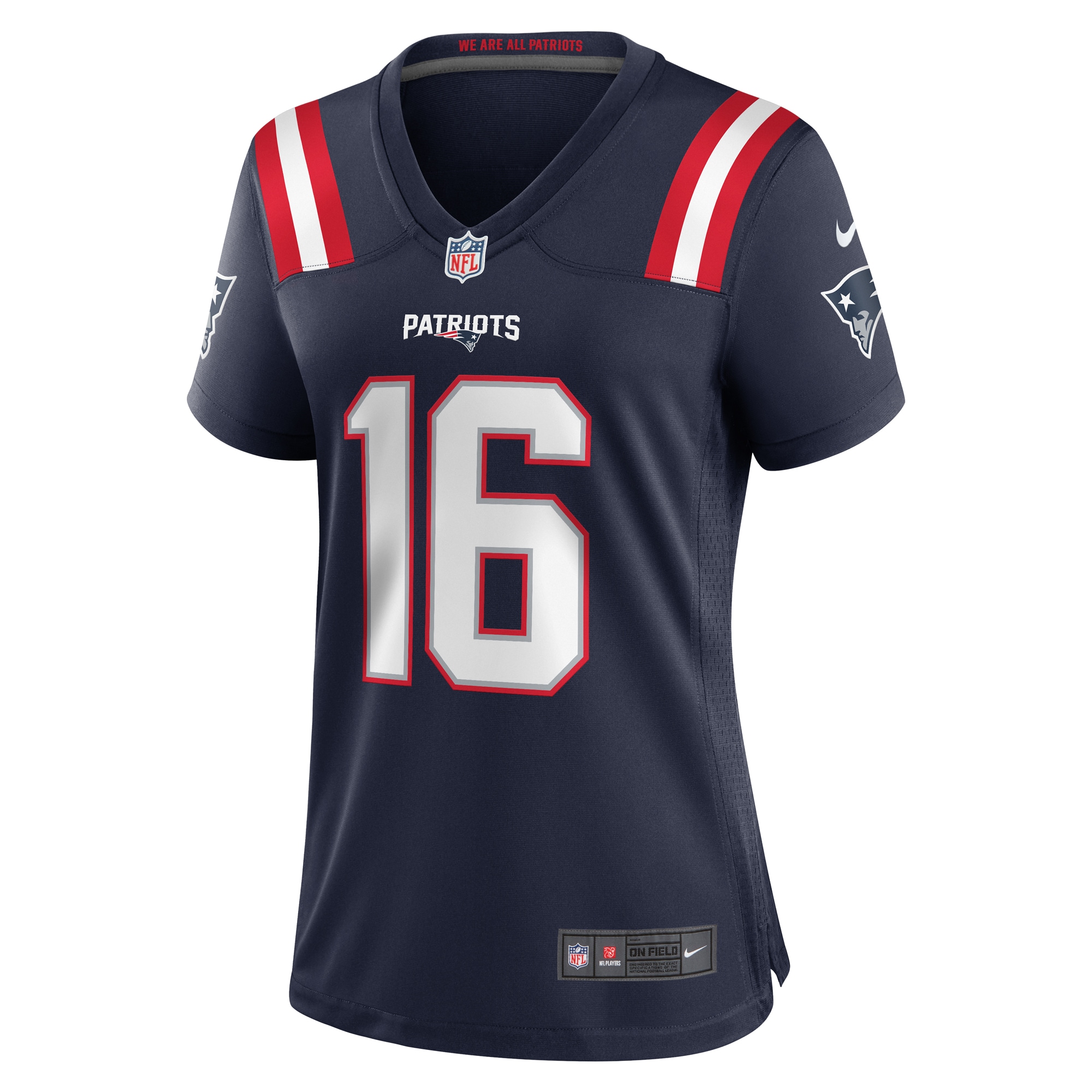Women's New England Patriots Malik Cunningham Navy Team Game Jersey JS8696 nicesnker - Image 2