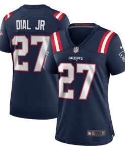 Women's New England Patriots Marcellas Dial Jr. Navy Game Jersey JS1739 nicesnker