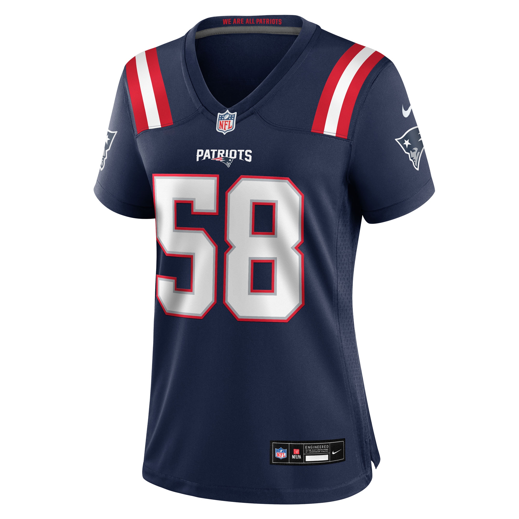 Women's New England Patriots Marcus Harris Navy Team Game Jersey JS6793 nicesnker - Image 2