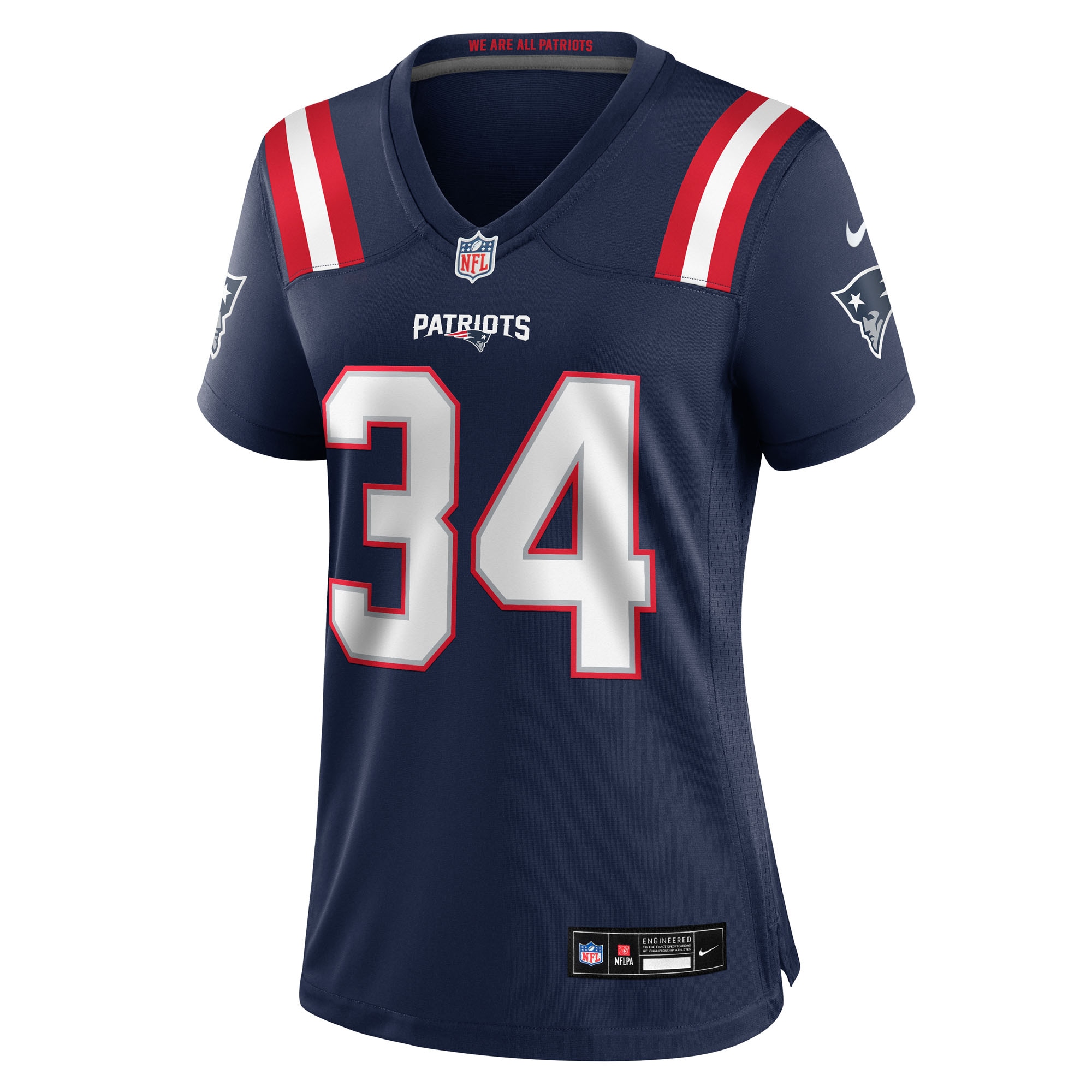 Women's New England Patriots Mark Perry Navy Team Game Jersey JS8534 nicesnker - Image 2