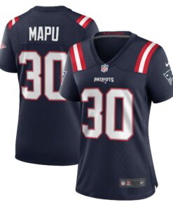 Women's New England Patriots Marte Mapu Navy Team Game Jersey JS6684 nicesnker