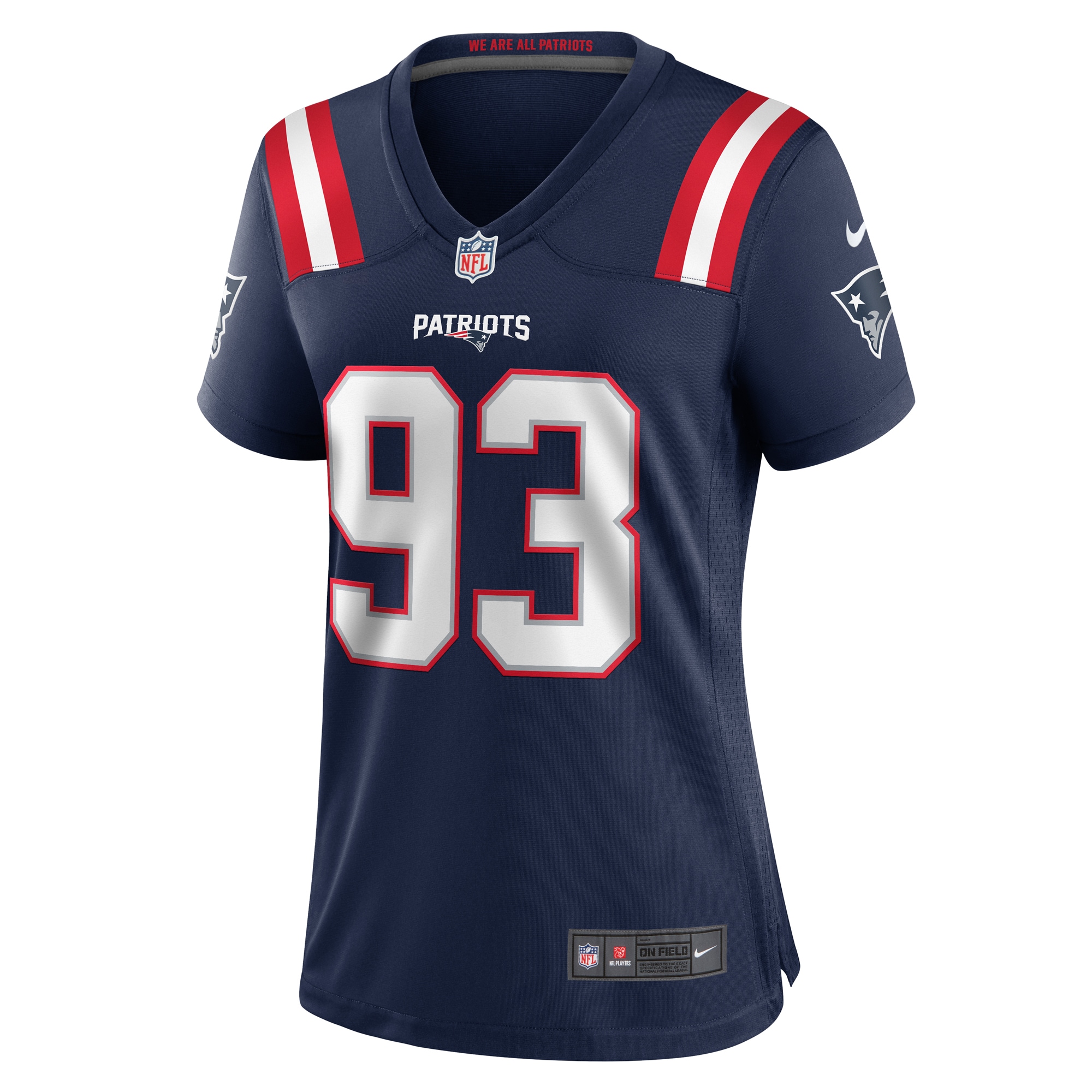 Women's New England Patriots Oshane Ximines Navy Game Jersey JS1150 nicesnker - Image 2