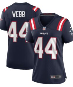Women's New England Patriots Raleigh Webb Navy Home Game Player Jersey JS7661 nicesnker