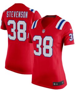 Women's New England Patriots Rhamondre Stevenson Red Alternate Game Player Jersey JS7210 nicesnker