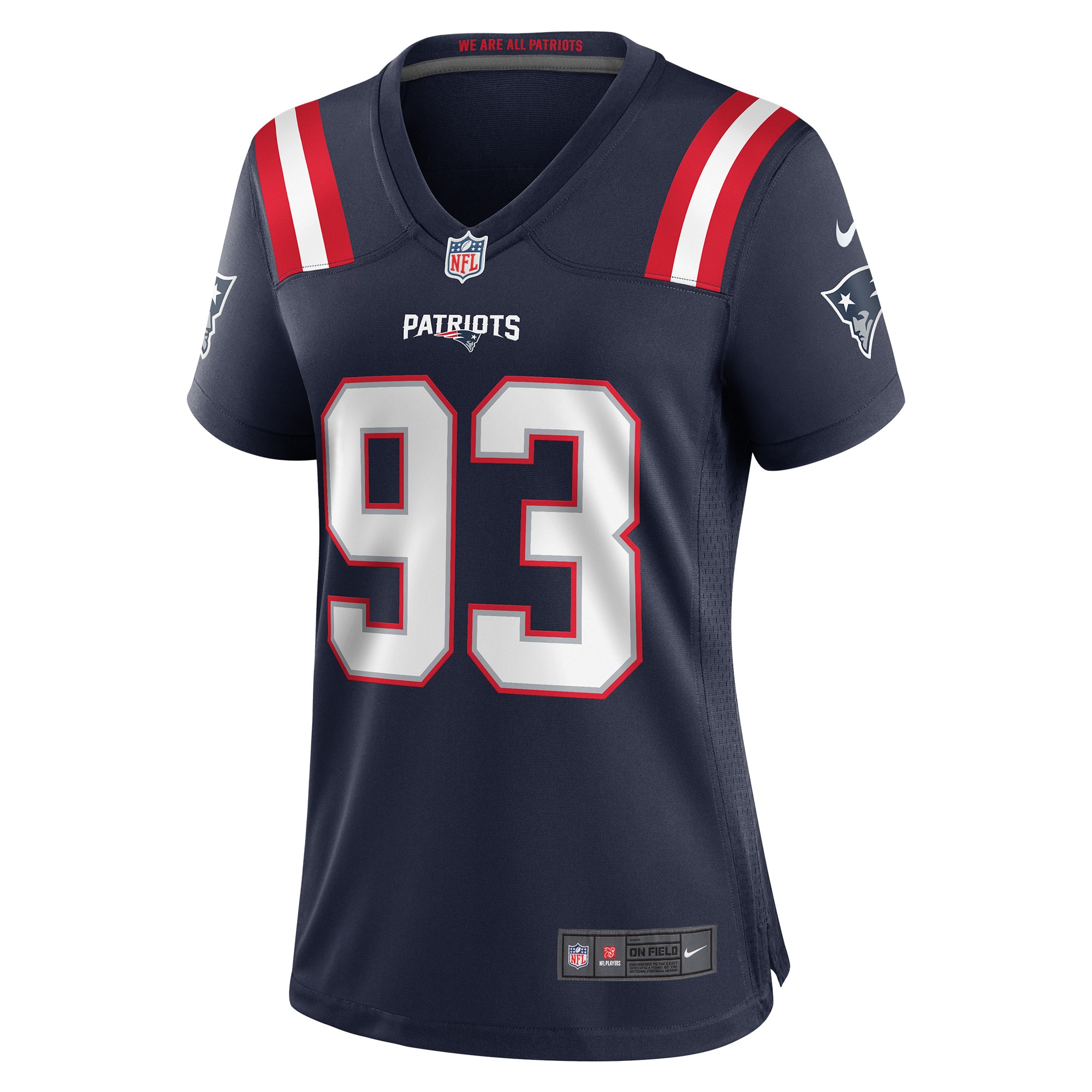 Women's New England Patriots Richard Seymour Navy Retired Player Game Jersey JS6207 nicesnker - Image 2