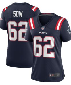 Women's New England Patriots Sidy Sow Navy Team Game Jersey JS7637 nicesnker