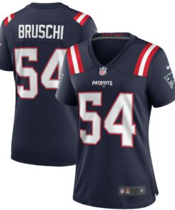 Women's New England Patriots Tedy Bruschi Navy Game Retired Player Jersey JS7589 nicesnker