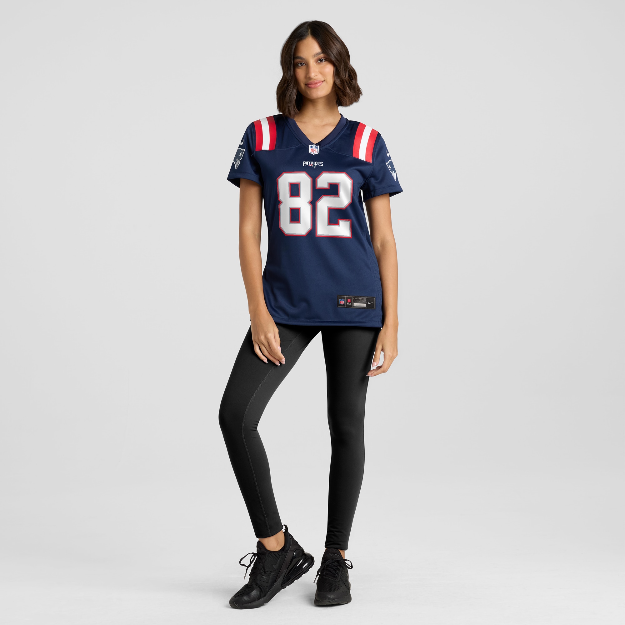 Women's New England Patriots T.J. Luther Navy Team Game Jersey JS7555 nicesnker - Image 4